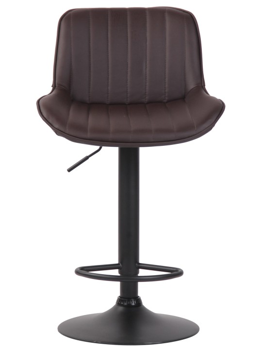 Scaun de bar Lentini imitatie piele, maro