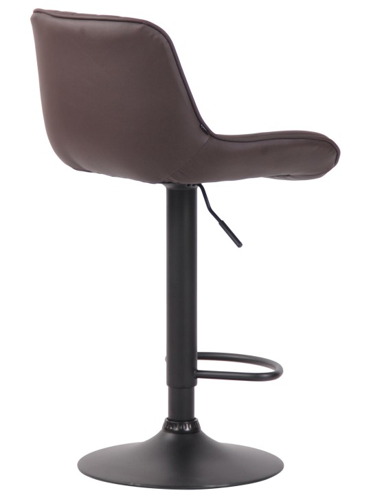 Scaun de bar Lentini imitatie piele, maro