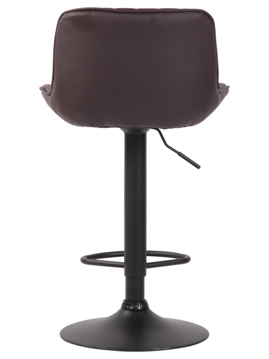 Scaun de bar Lentini imitatie piele, maro