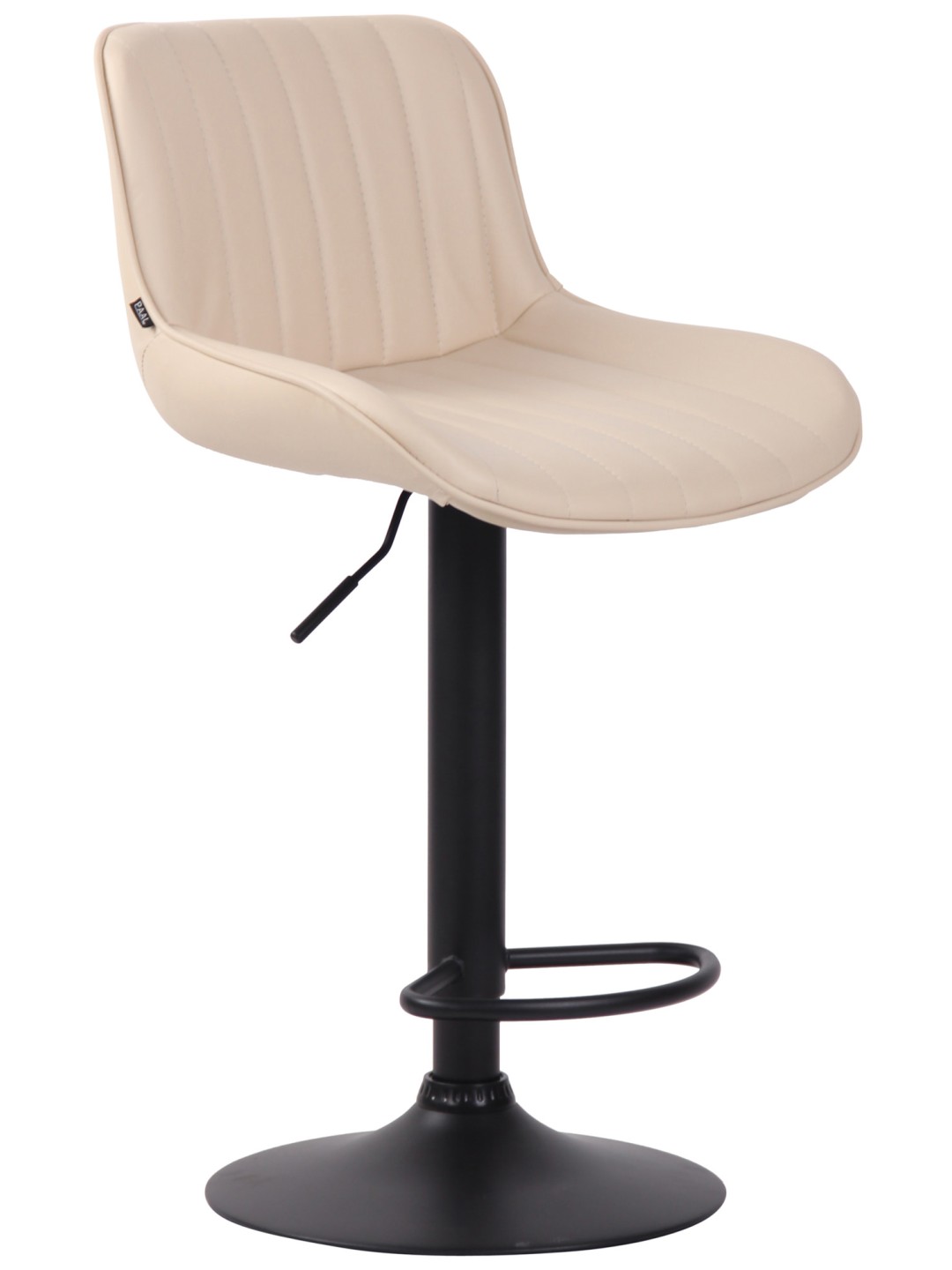 Scaun de bar Lentini imitatie piele, crem