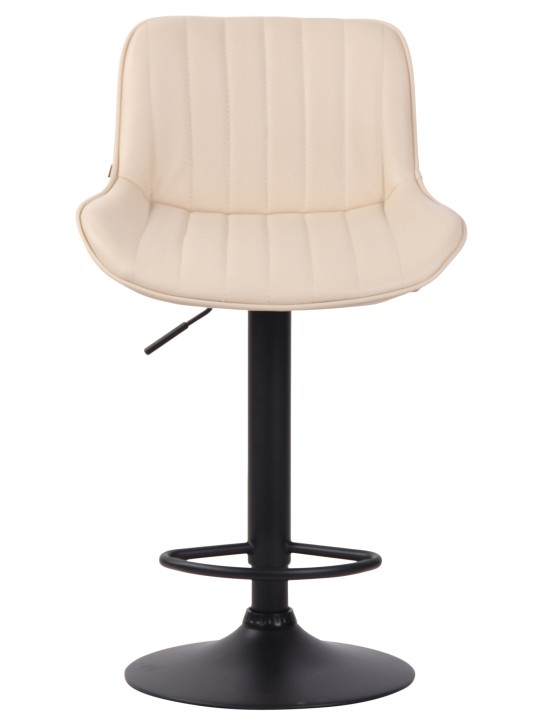 Scaun de bar Lentini imitatie piele, crem