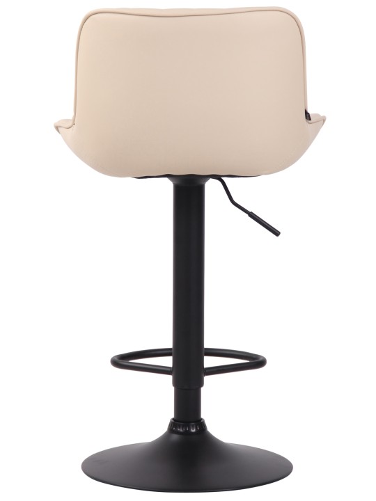 Scaun de bar Lentini imitatie piele, crem