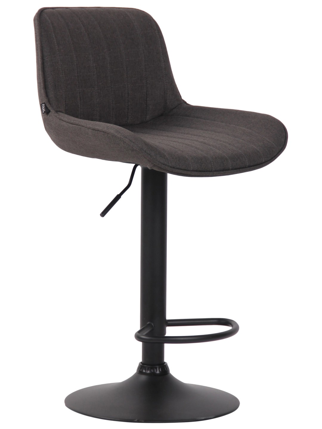 Scaun de bar tesatura Lentini, gri închis