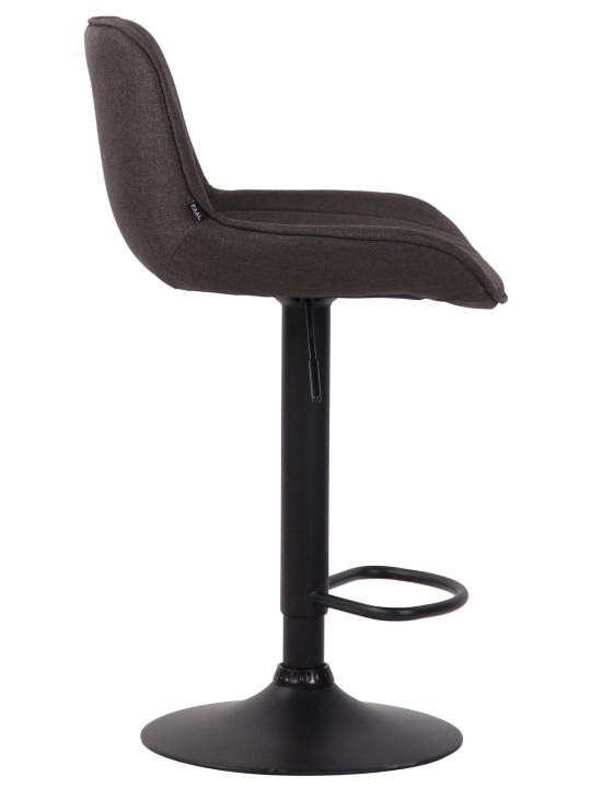 Scaun de bar tesatura Lentini, gri închis Scaun de bar tesatura Lentini, gri închis
