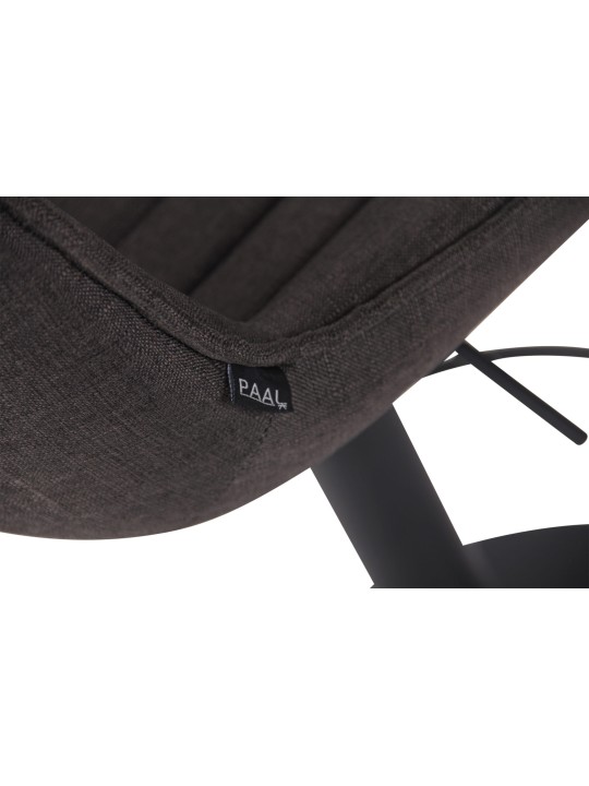 Scaun de bar tesatura Lentini, gri închis Scaun de bar tesatura Lentini, gri închis