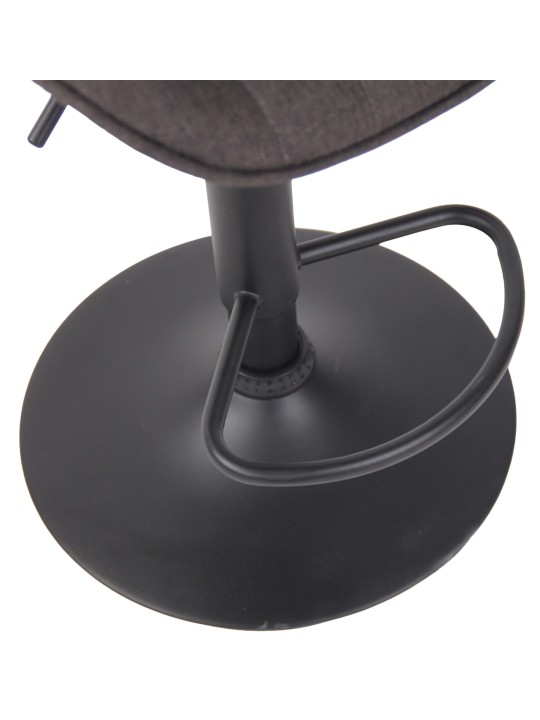 Scaun de bar tesatura Lentini, gri închis Scaun de bar tesatura Lentini, gri închis