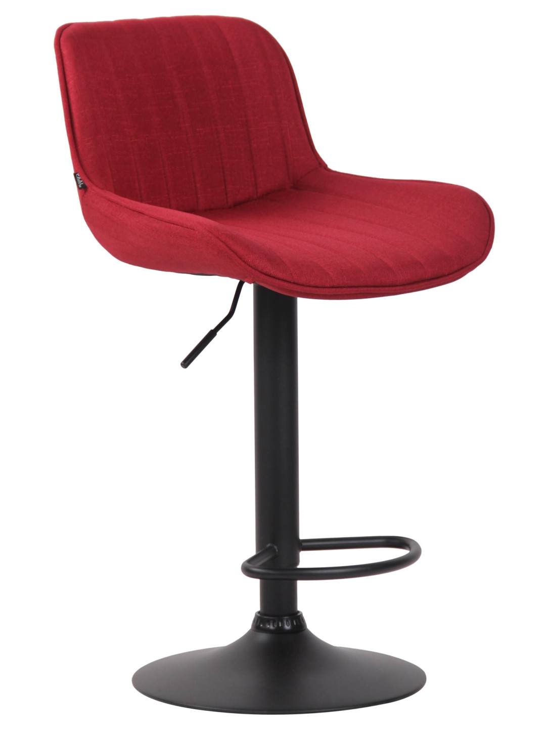 Scaun de bar tesatura Lentini, roșu