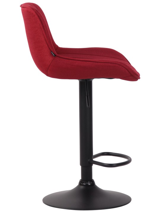 Scaun de bar tesatura Lentini, roșu