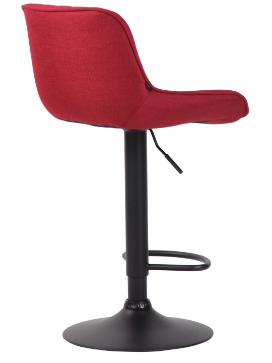 Scaun de bar tesatura Lentini, roșu