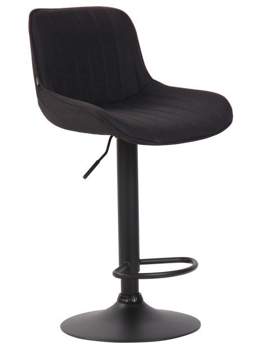 Scaun de bar tesatura Lentini, negru