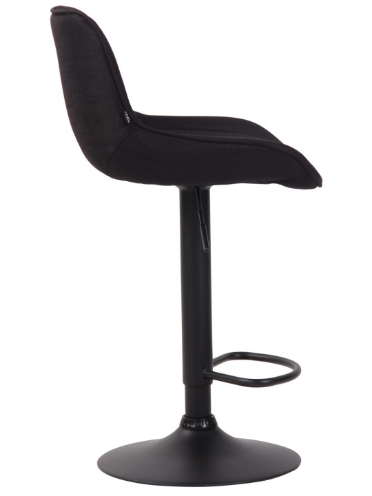 Scaun de bar tesatura Lentini, negru