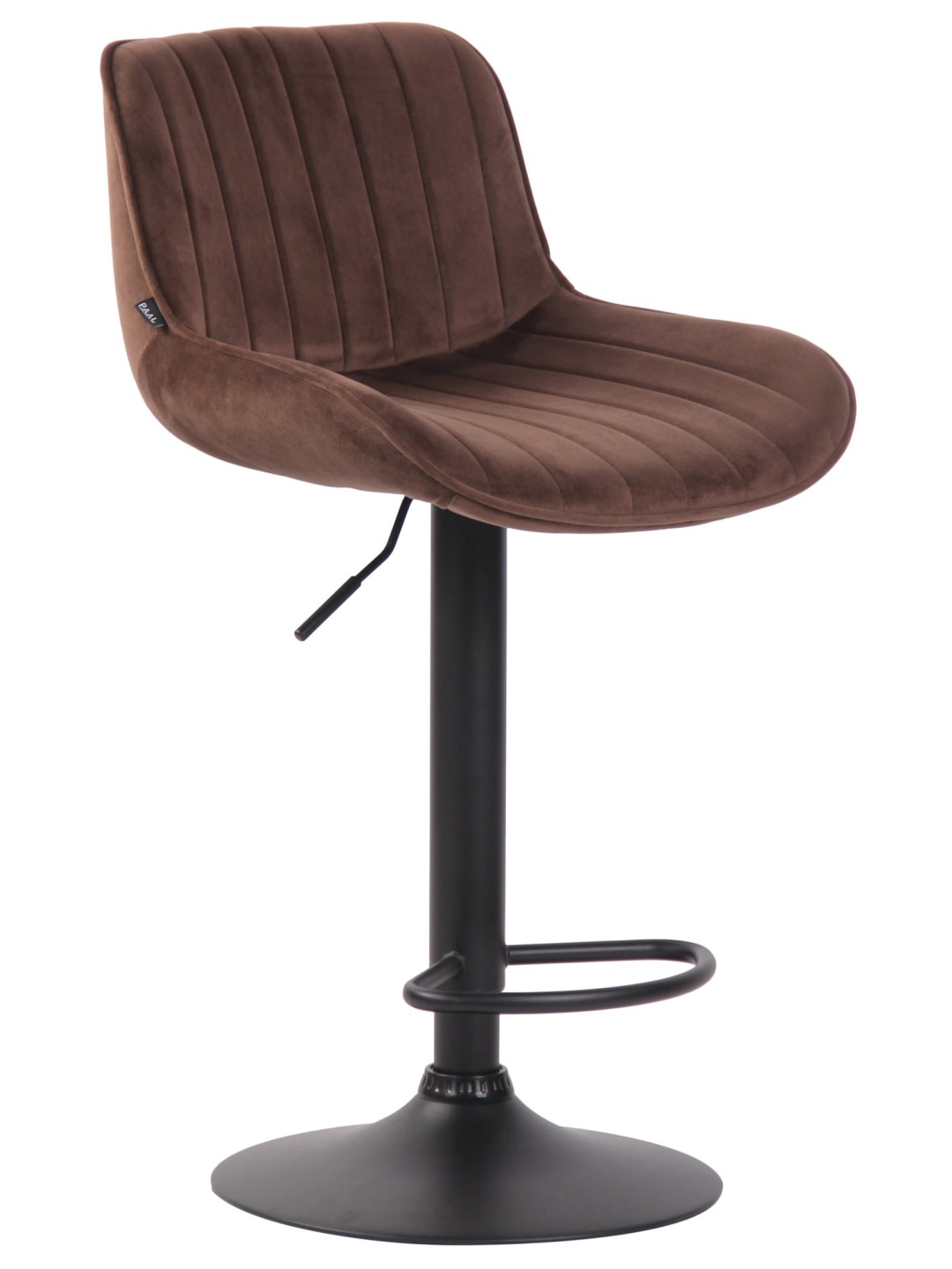 Scaun bar Lentini catifea, maro