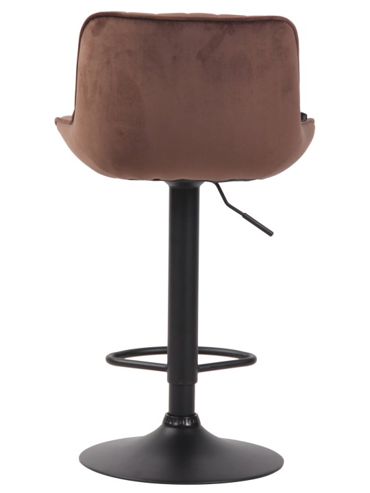 Scaun bar Lentini catifea, maro Scaun bar Lentini catifea, maro