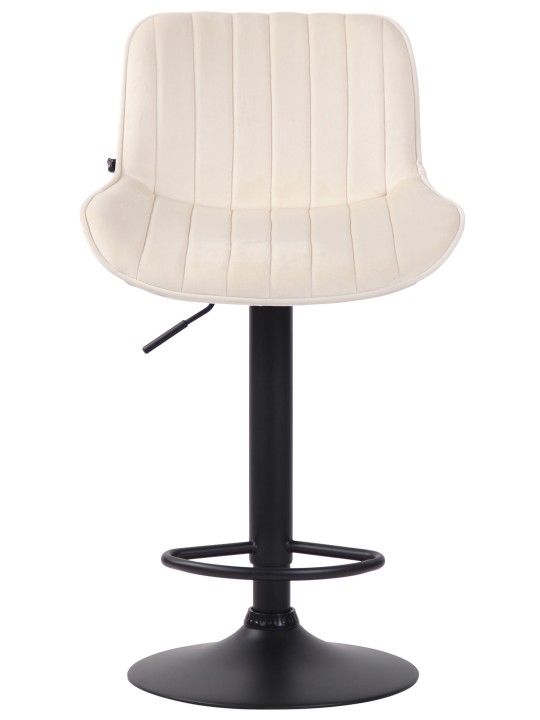 Scaun bar Lentini catifea, crem