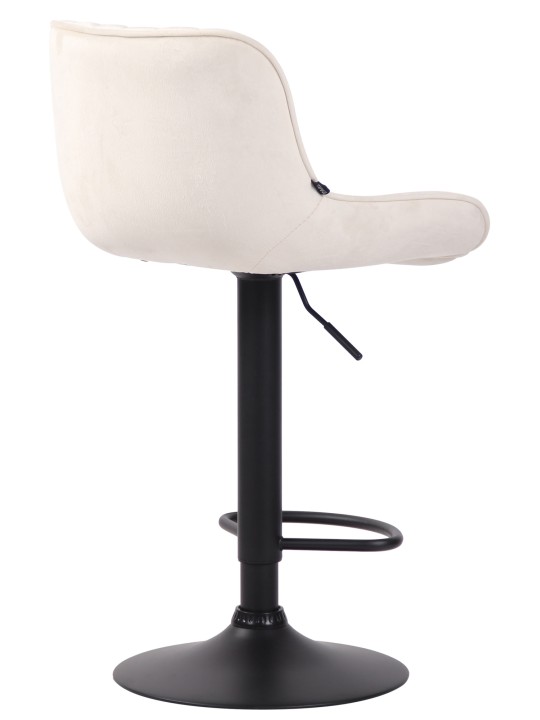 Scaun bar Lentini catifea, crem