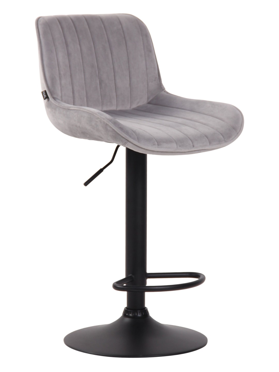 Scaun bar Lentini catifea, gri