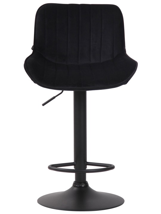 Scaun bar Lentini catifea, negru Scaun bar Lentini catifea, negru