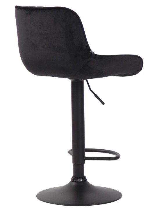 Scaun bar Lentini catifea, negru Scaun bar Lentini catifea, negru