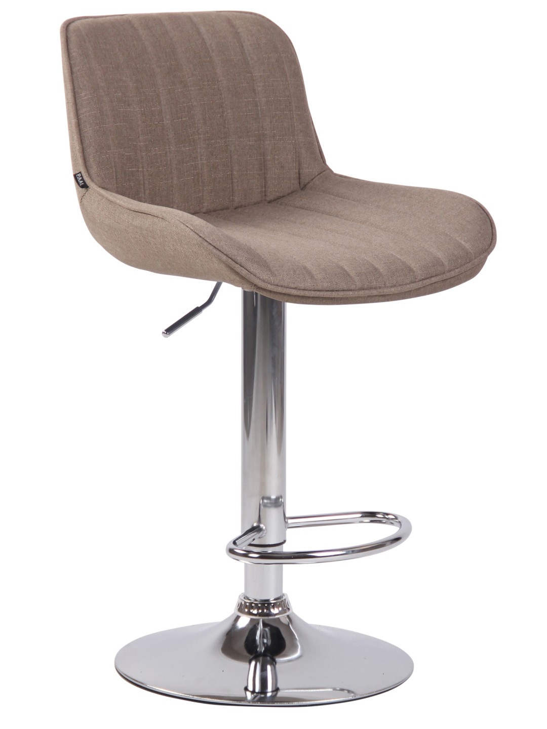 Scaun de bar Lentini stofa crom, taupe