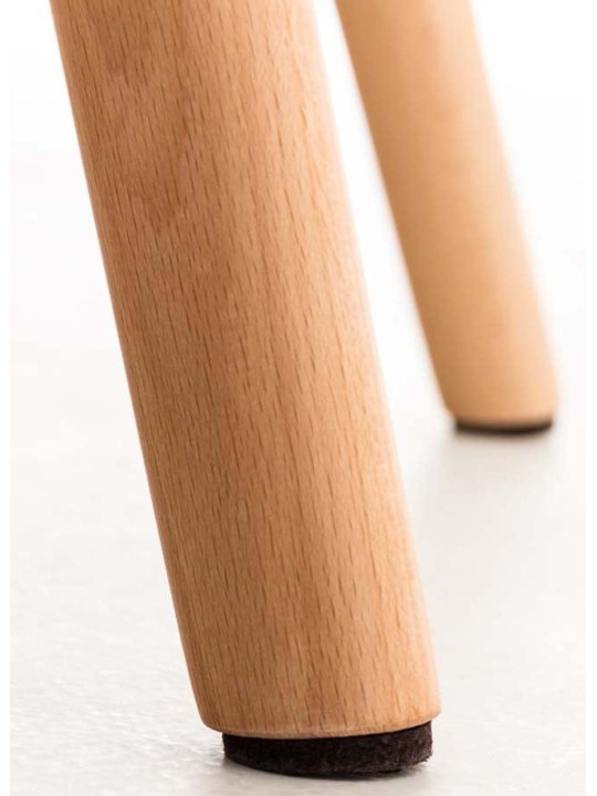 Set 4 scaune de sufragerie piele artificiala Elda, alb