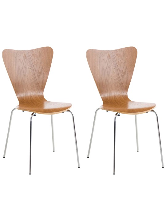 Set 2 scaune vizitator Calisto, stejar