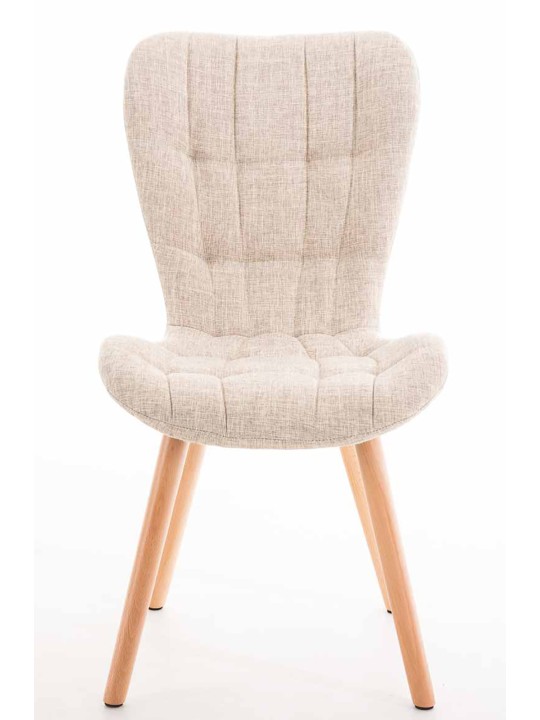 Set 4 scaune Elda stofa naturala, crem