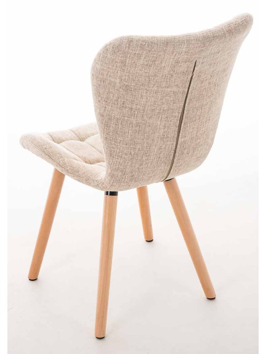 Set 4 scaune Elda stofa naturala, crem