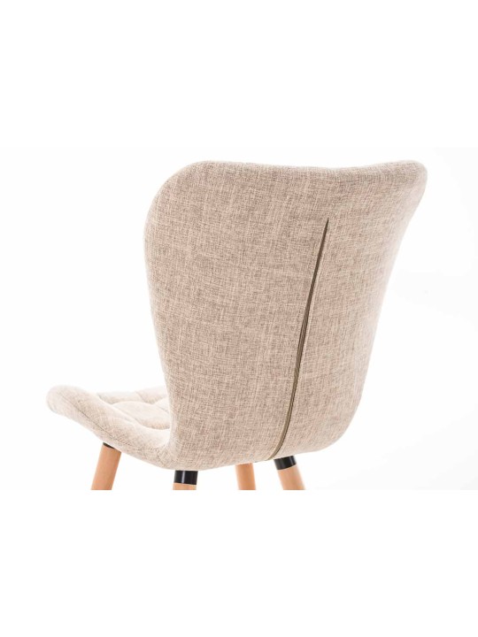 Set 4 scaune Elda stofa naturala, crem