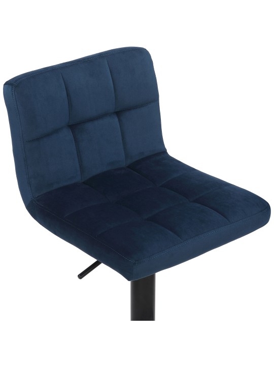 Set 2 taburete de bar Feni catifea, albastru Set 2 taburete de bar Feni catifea, albastru