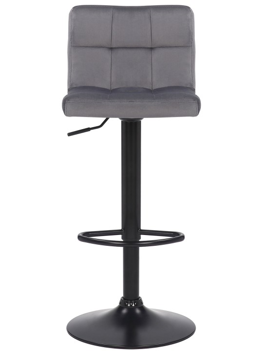 Set 2 taburete de bar Feni catifea, gri