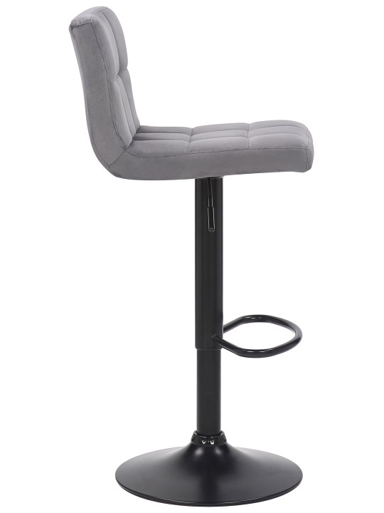 Set 2 taburete de bar Feni catifea, gri