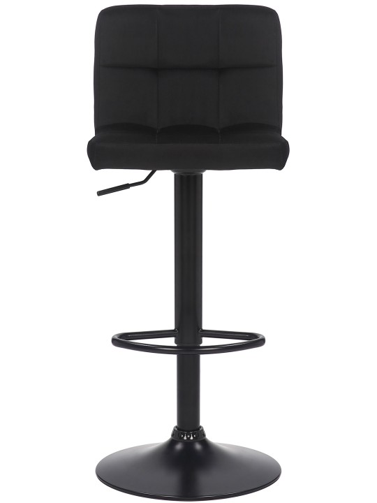 Set 2 taburete de bar Feni catifea, negru