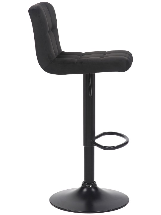 Set 2 taburete de bar Feni catifea, negru