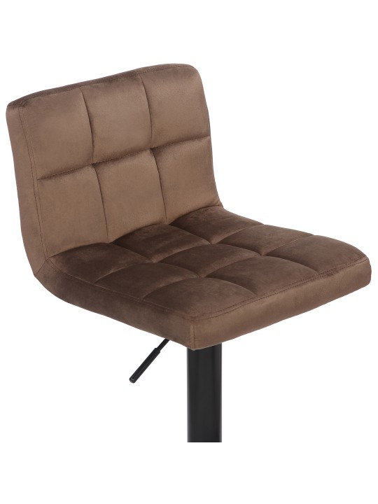 Set 2 taburete de bar Feni catifea, maro Set 2 taburete de bar Feni catifea, maro