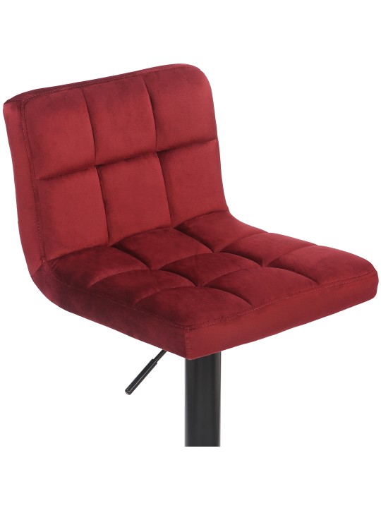 Set 2 taburete de bar Feni catifea, roșu Set 2 taburete de bar Feni catifea, roșu