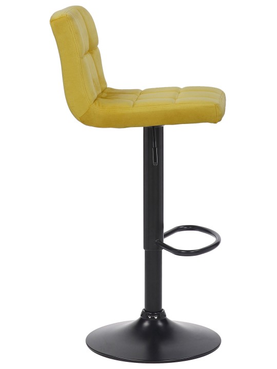 Set 2 taburete de bar Feni catifea, galben
