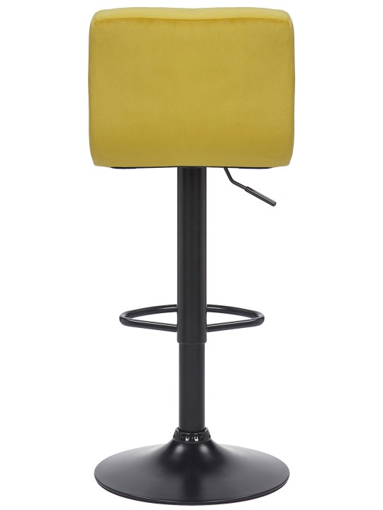 Set 2 taburete de bar Feni catifea, galben