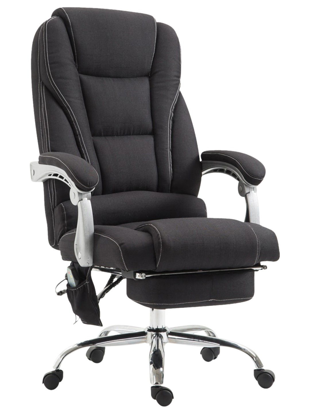 Scaun de birou tesatura Pacific cu functie de masaj, negru