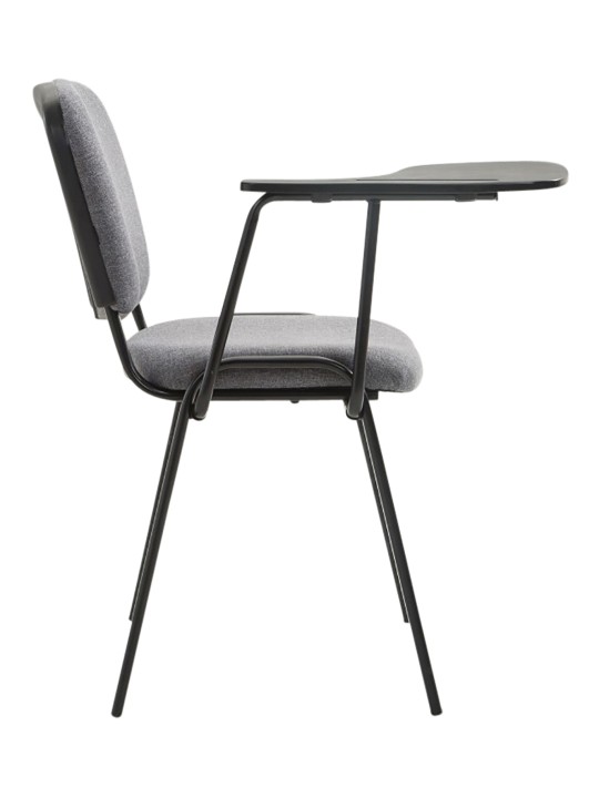 Set de 4 scaune Ken cu material de masă pliabil, gri