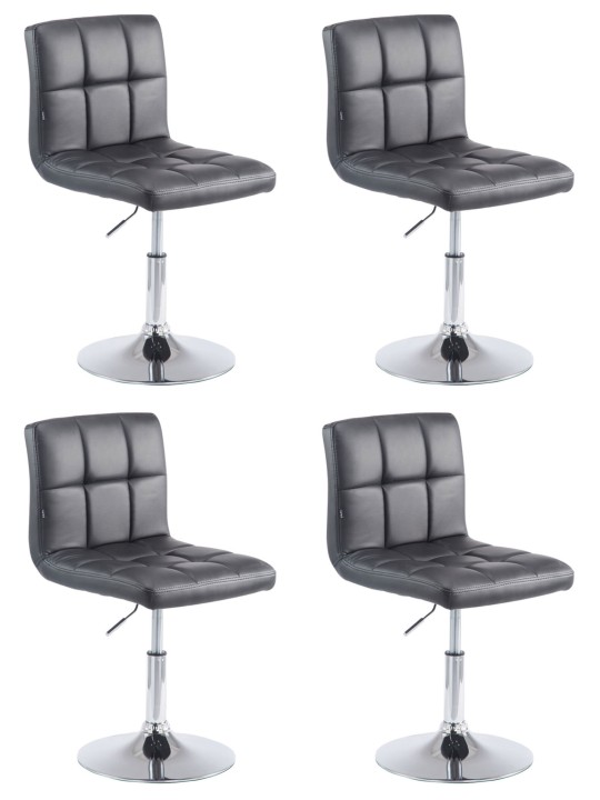 Set 4 scaune de bar Palma V2, negru