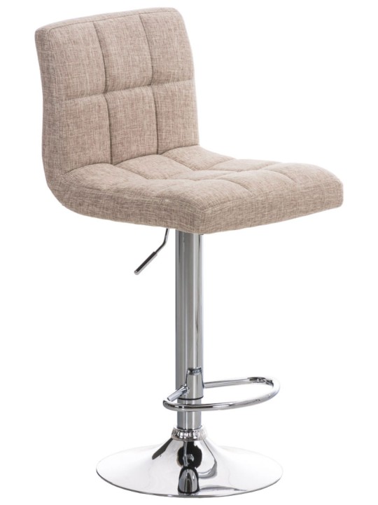 Set 2 taburete de bar Peru FABRIC C, crem