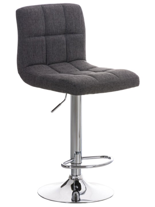 Set 2 taburete de bar Peru FABRIC C, gri deschis