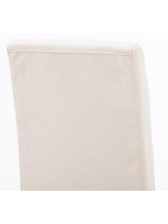 Scaun de sufragerie Ina stofa cappuccino, crem