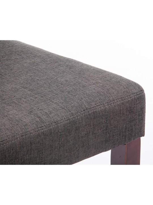 Scaun de sufragerie Ina stofa cappuccino, gri închis