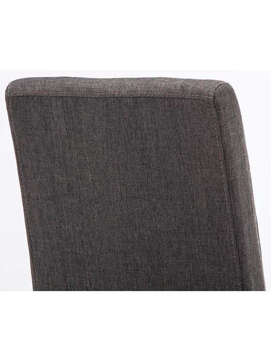 Scaun de sufragerie Ina stofa, gri închis