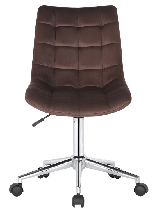 Scaun de birou Medford catifea, maro