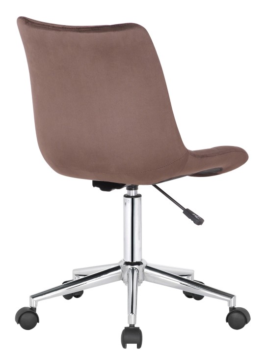 Scaun de birou Medford catifea, maro