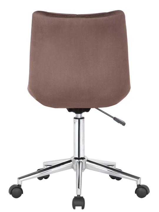 Scaun de birou Medford catifea, maro
