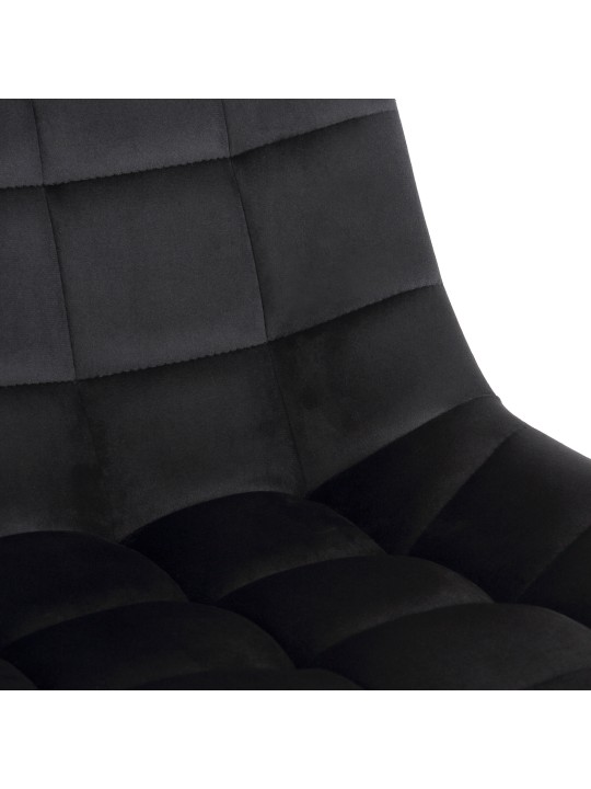 Scaun de birou Medford catifea, negru