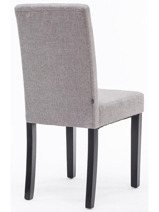 Set 2 scaune de sufragerie stofa Ina, gri deschis Set 2 scaune de sufragerie stofa Ina, gri deschis